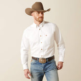 Solid Twill Classic Fit Shirt Men - WHITE
