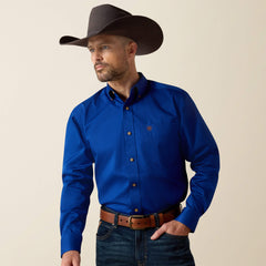 Solid Twill Classic Fit Shirt Men - ULTRAMARINE