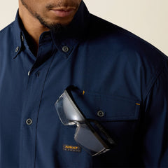 Rebar Made Tough VentTEK DuraStretch Work Shirt Men - NAVY