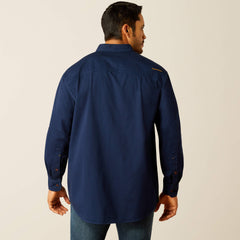 Rebar Washed Twill Work Shirt Men - NAVY