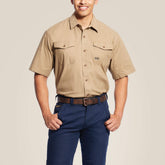 Rebar Made Tough DuraStretch Work Shirt Men - KHAKI