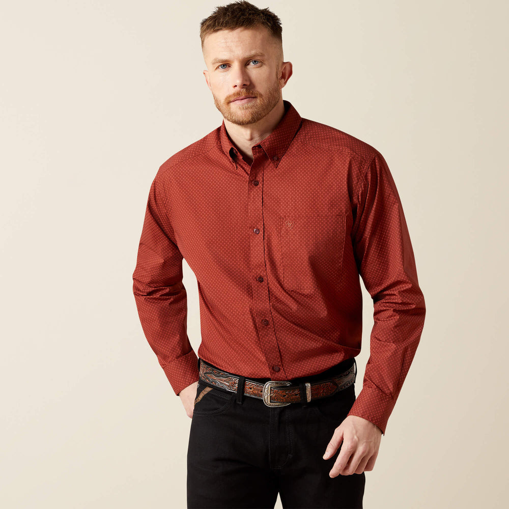 Wren Classic Fit Shirt Men - DARK RED