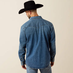 Sawtooth Denim Retro Fit Shirt Men - RUSTY