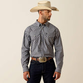 Pro Series Theron Classic Fit Snap Shirt Men - GREY STRIPE