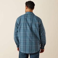 Rebar Flannel Insulated Shirt Jacket Men - BLUESTONE