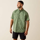 Printed VentTEK Outbound Classic Fit Shirt Men - GREEN