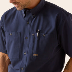 Rebar Made Tough 360 Airflow Work Shirt Men - NAVY