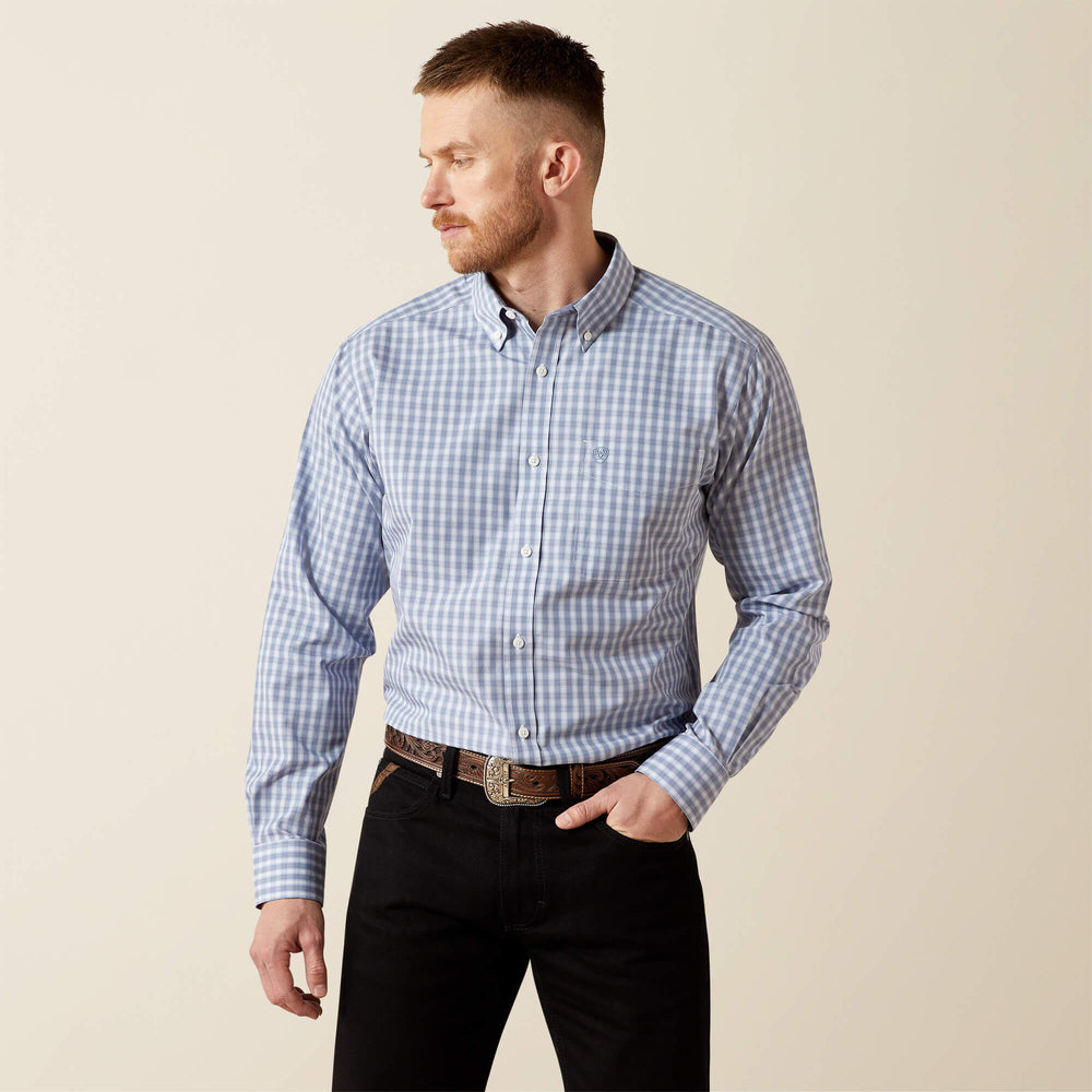 Wrinkle Free Brett Fitted Shirt Men - GREY
