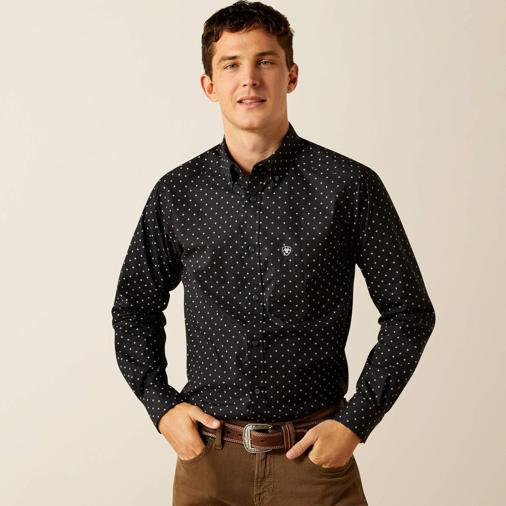 Seymour Fitted Shirt Men - DARK GREY