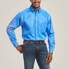 Team Logo Twill Classic Fit Shirt Men - MULTI PRINT