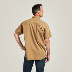 Rebar Washed Twill Work Shirt Men - KHAKI