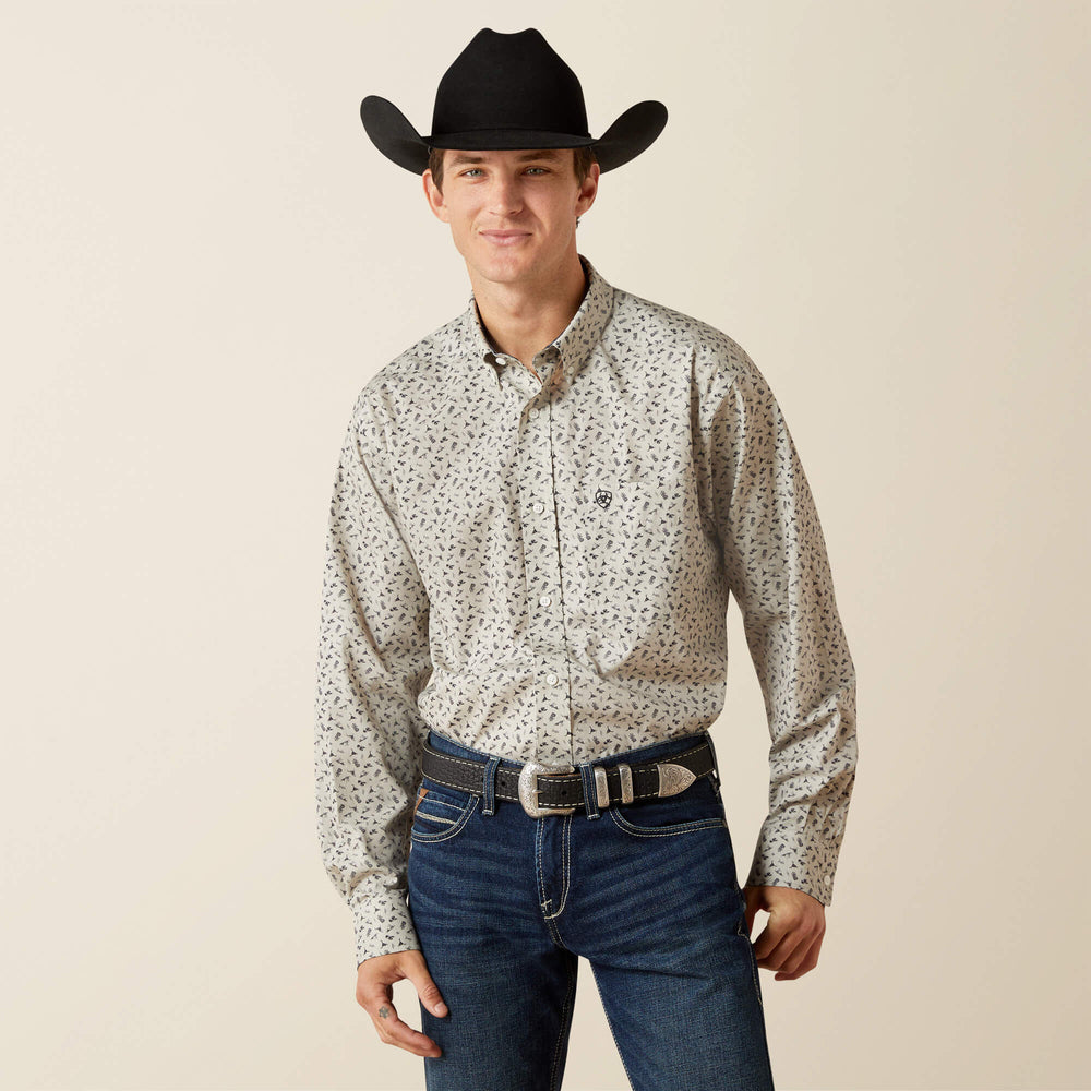 Wrinkle Free Charles Classic Fit Shirt Men - SILVER