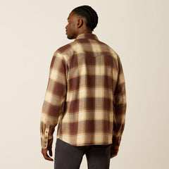 Hudson Retro Fit Shirt Men - BROWN
