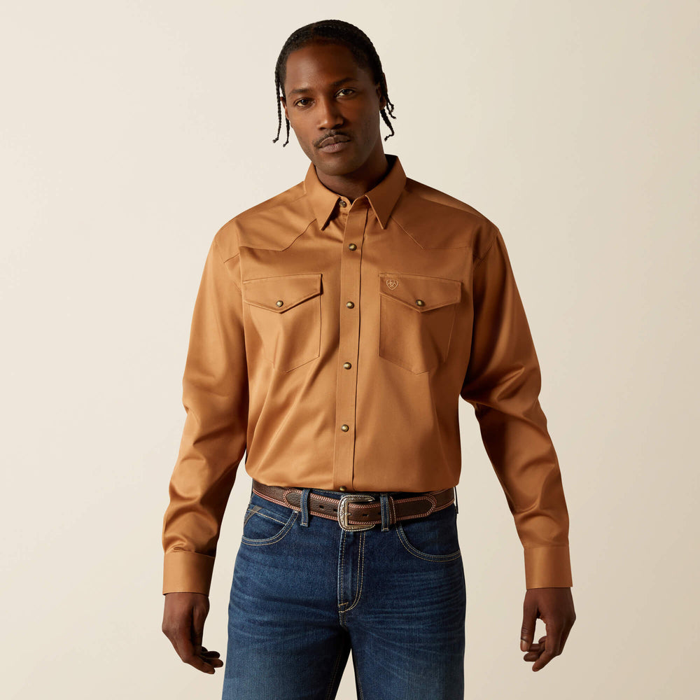 Solid Twill Classic Fit Shirt Men - TAN