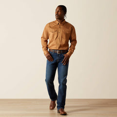 Solid Twill Classic Fit Shirt Men - TAN