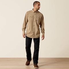 Rebar Made Tough VentTEK DuraStretch Work Shirt Men - KHAKI