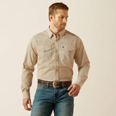 Wrinkle Free Eddie Fitted Shirt Men - OFF WHITE
