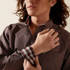Wrinkle Free Arthur Classic Fit Shirt Men - BROWN