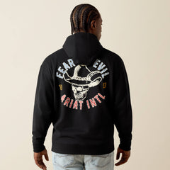 Ariat Stitched Skull Hoodie Men - BLACK