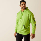 Rebar Graphic Hoodie Men - LIME HEATHER/BLACK