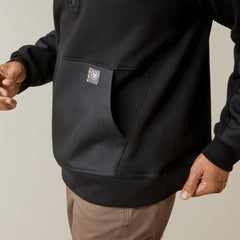 Rebar Workman Duracanvas 1/4 Zip Sweatshirt Men - BLACK/ BLACK