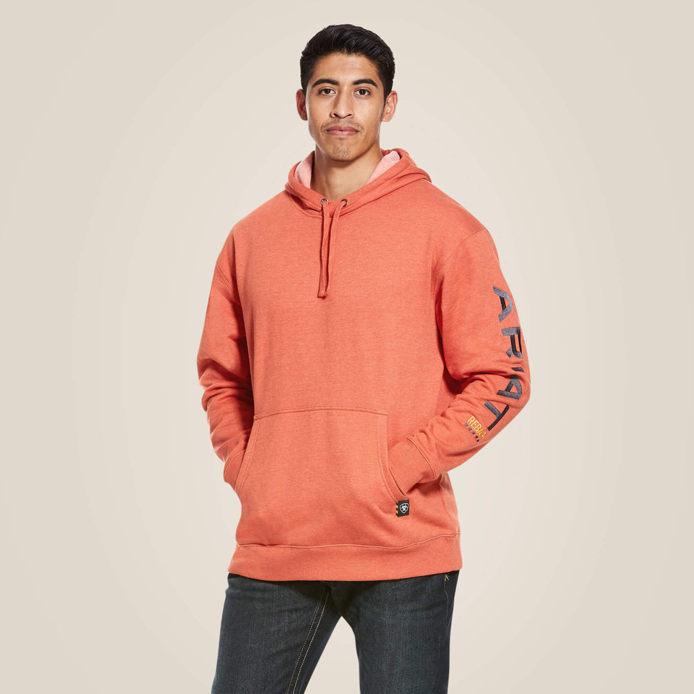Rebar Graphic Hoodie Men - VOLCANIC HEATHER