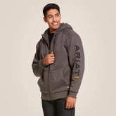 Rebar All-Weather Full Zip Hoodie Men - REBAR GREY