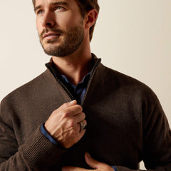 Bolinas Sweater Men - BROWN HEATHER