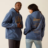 Sendero Back in the Saddle Hoodie Men - DARK DENIM