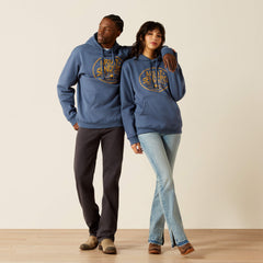 Sendero Back in the Saddle Hoodie Men - DARK DENIM