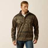 Caldwell 1/4 Button Sweater Men - LIGHT BROWN SOUTHWEST