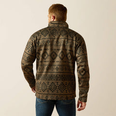 Caldwell 1/4 Button Sweater Men - LIGHT BROWN SOUTHWEST