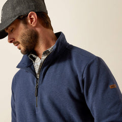 Wilford 1/2 Zip Sweatshirt Men - NAVY HEATHER