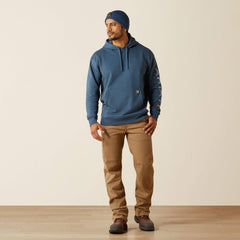 Rebar Graphic Hoodie Men - ORION BLUE/DUSTY BLUE