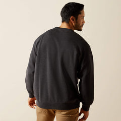 Rebar Lightweight Sweatshirt Men - CHARCOAL HEATHER