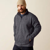 Caldwell Logo 1/4 Zip Sweater Men - GREY