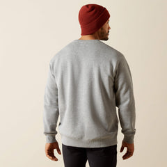 Rebar Lightweight Sweatshirt Men - HEATHER GREY