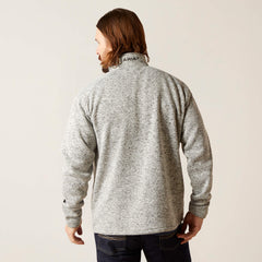 Caldwell Logo 1/4 Zip Sweater Men - NULLA HEATHER