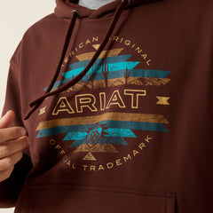 Ariat Carlsbad Canyon Hoodie Men - BROWN