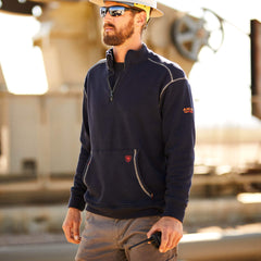 FR Polartec Fleece 1/4 Zip Top Men - NAVY
