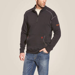 FR Polartec Fleece 1/4 Zip Top Men - BLACK