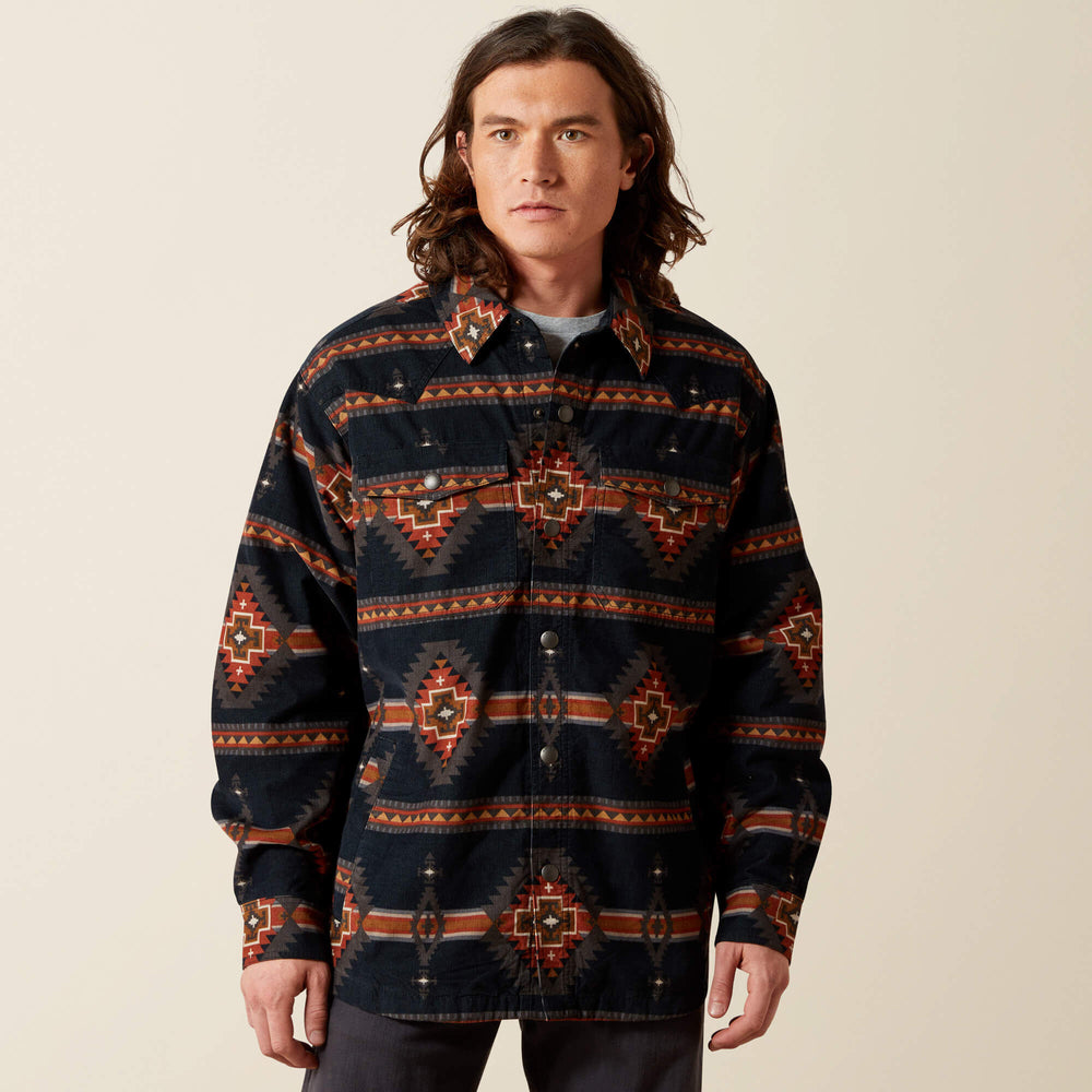 Hensley Corduroy Retro Shirt Jacket Men - DARK GREY
