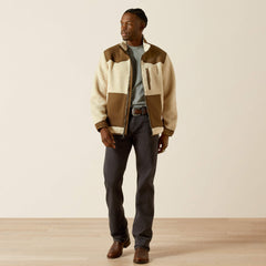 Western Sherpa Jacket Men - WHITE PEPPER