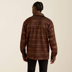 Caldwell Printed Shirt Jacket Men - MAROON
