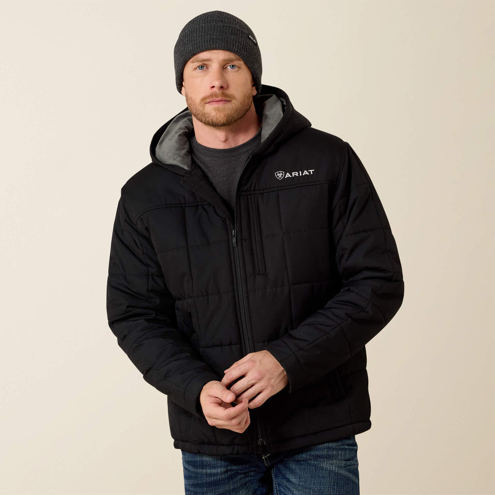 Crius Hooded Insulated Jacket Men - BLACK