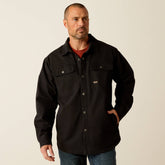 Rebar Canvas Shirt Jacket Men - BLACK