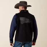Logo 2.0 Patriot Softshell Vest Men - BLACK