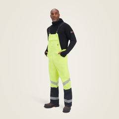 FR Hi-Vis Waterproof Bib Men - HI-VIS YELLOW