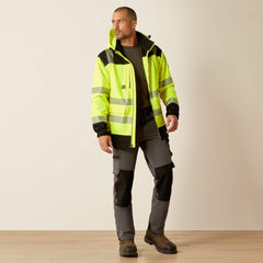 Rebar Hi-Vis Softshell Jacket Men - HI-VIS YELLOW