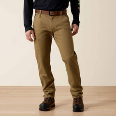 Rebar M4 Low Rise DuraStretch Made Tough Double Front Stackable Straight Leg Pant Men - FIELD KHAKI